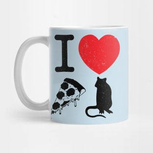 I HEART PIZZA RAT Mug